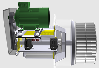 Side view of typical gas heated WSP floatation furnace